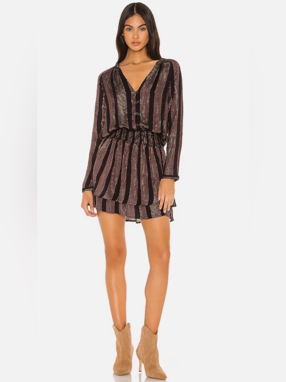 Rails Jasmine Mini Dress in Midas Stripe